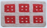 Dimcol Πατάκι Μπάνιου 50x85 Παράθυρο 1531713307500080 Beige