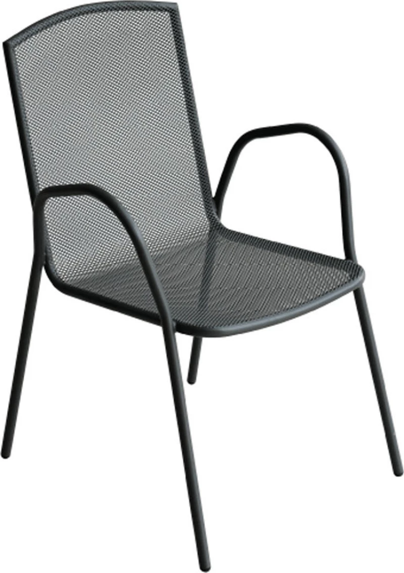 Πολυθρόνα Μεταλλική (56Χ59Χ88) Factory Black, Katoikein Deco