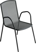 Πολυθρόνα Μεταλλική (56Χ59Χ88) Factory Black, Katoikein Deco