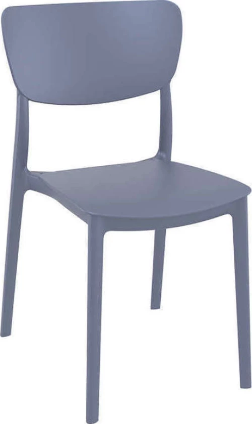 Καρέκλα Πολυπροπυλενίου Monna 127 Dark Grey