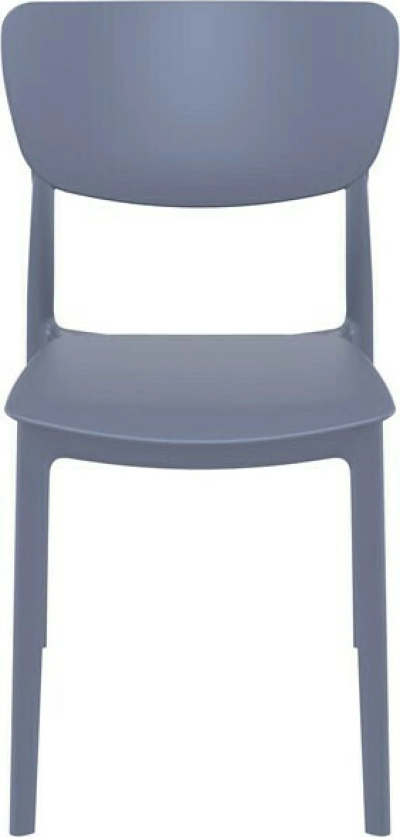 Καρέκλα Πολυπροπυλενίου Monna 127 Dark Grey