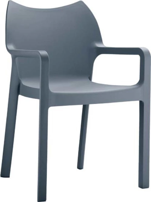 Καρέκλα Πολυπροπυλενίου Diva Dark Grey