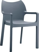 Καρέκλα Πολυπροπυλενίου Diva Dark Grey