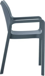 Καρέκλα Πολυπροπυλενίου Diva Dark Grey