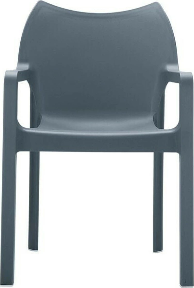 Καρέκλα Πολυπροπυλενίου Diva Dark Grey