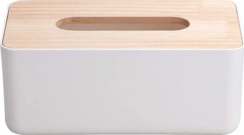 Eurocasa Θήκη για Χαρτομάντηλα 6724 Λευκό