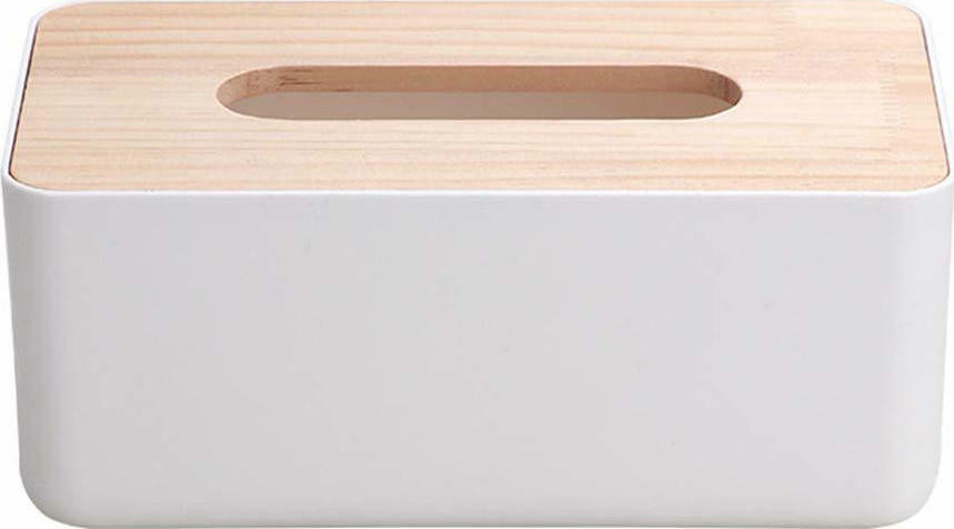 Eurocasa Θήκη για Χαρτομάντηλα 6724 Λευκό