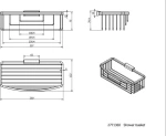 Langberger 2771360 Σπογγοθήκη Επιτοίχια Inox Ασημί