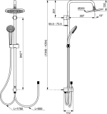 Ideal Standard Idealduo Στήλη Ντουζ A5691AA