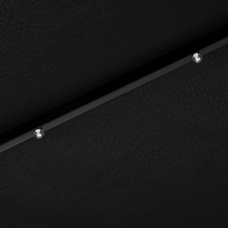 Ομπρέλα Κήπου με LED Μαύρη 300 εκ. με Ατσάλινο Ιστό