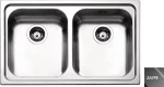 Apell Anniversario 8380 Ένθετος Νεροχύτης 79x50cm Inox Σαγρέ