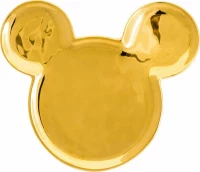 Mickey Εars κεραμικό πιάτο σε gold χρώμα