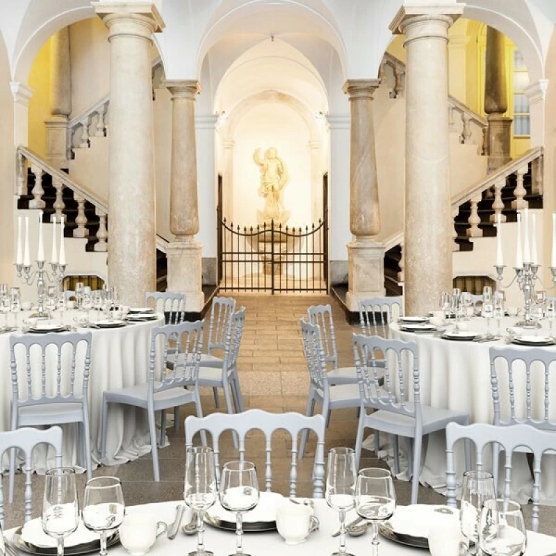 Καρέκλα Catering Πολυπροπυλενίου Napoleon Silver Grey