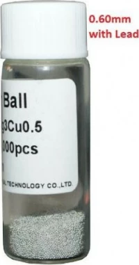 Μπίλιες reballing 0.6mm με μόλυβδο