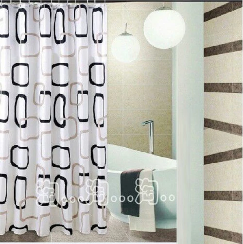 Κουρτίνα Μπάνιου Ύφασμα (Κρίκοι) 180x200 - 5206753016403