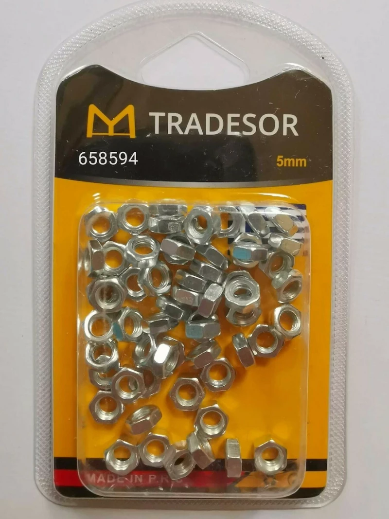 Tradesor Σετ Παξιμάδια 5mm 658594