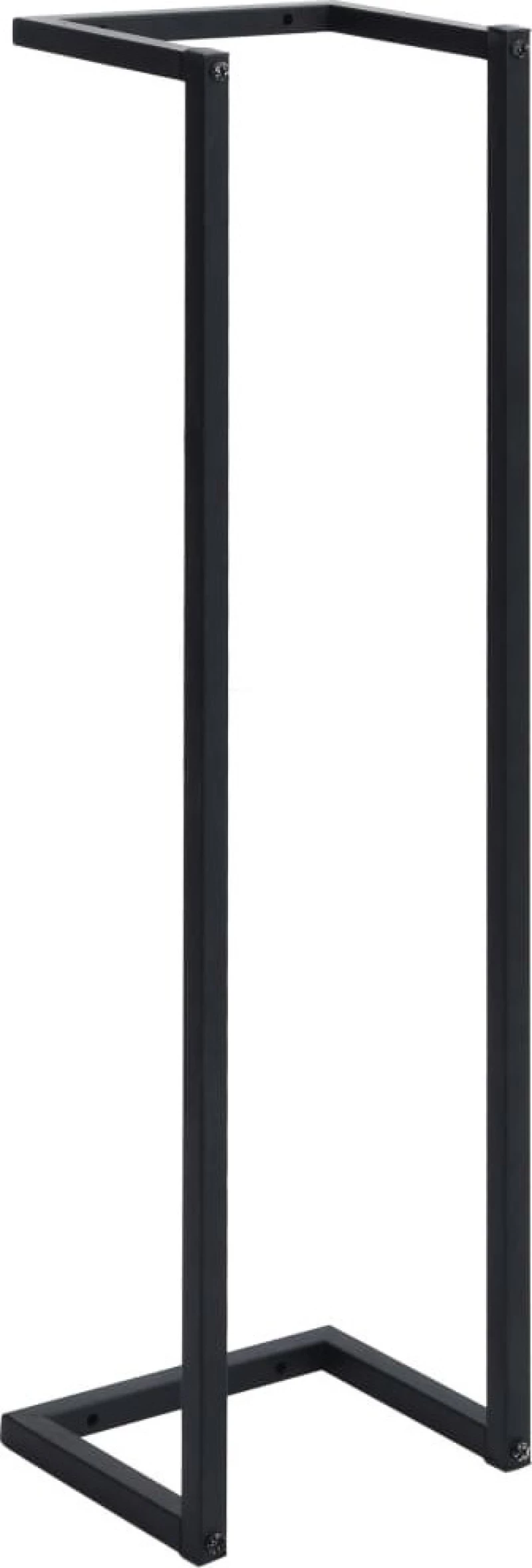 vidaXL 325918 Ραφιέρα Μπάνιου Μονή Επιτοίχια ​25x95cm Μαύρη