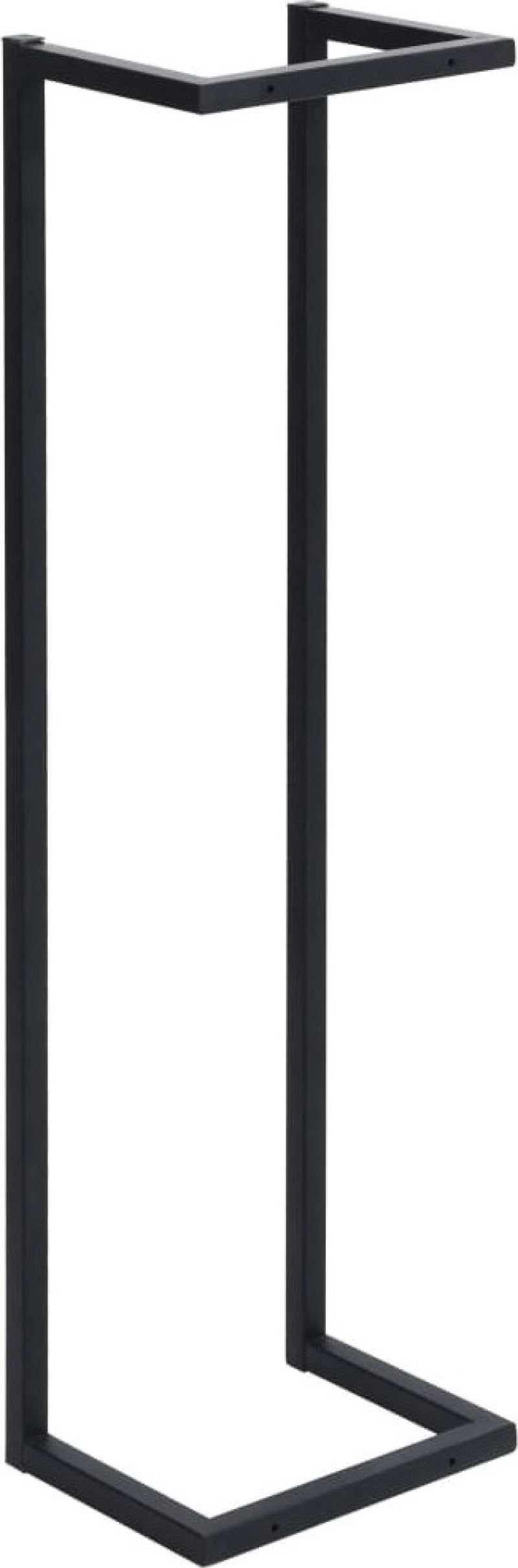 vidaXL 325918 Ραφιέρα Μπάνιου Μονή Επιτοίχια ​25x95cm Μαύρη
