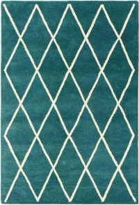Asiatic London Χαλί Albany Diamond Teal 160x230