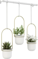 Umbra Κασπώ Triflora (Λευκό / Χρυσό)
