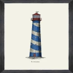 Κάδρο Lighthouse Drawings Iii Fa13372 50X70Cm White-Red-Blue Mindthegap Κάθετοι Ξύλο
