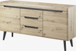 Μπουφές Artisan Oak / Μαύρο 160x40x83cm