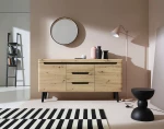 Μπουφές Artisan Oak / Μαύρο 160x40x83cm