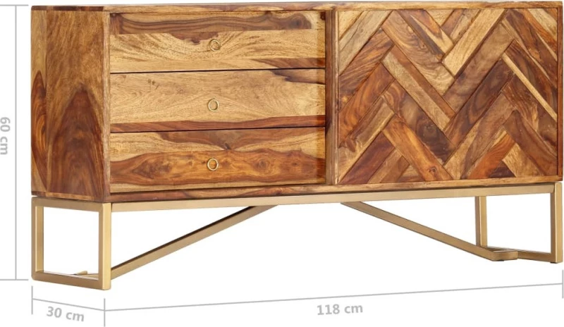 Μπουφές 118 x 30 x 60 εκ. από Μασίφ Ξύλο Sheesham