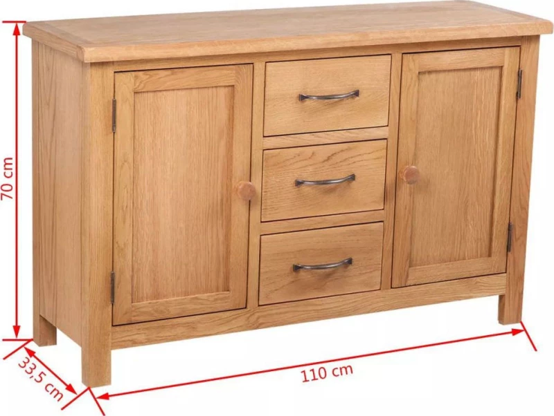 Μπουφές Δρυς 110x33.5x70cm