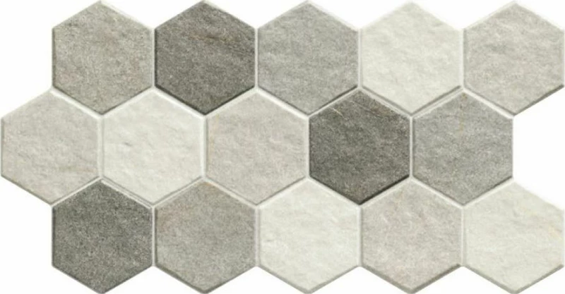 Karag HEX Stonehenge Frost 26.5x51cm Τοίχου Κουζίνας / Μπάνιου