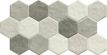 Karag HEX Stonehenge Frost 26.5x51cm Τοίχου Κουζίνας / Μπάνιου