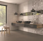Karag Camargue Argens Plomo 20x50cm Τοίχου Κουζίνας / Μπάνιου