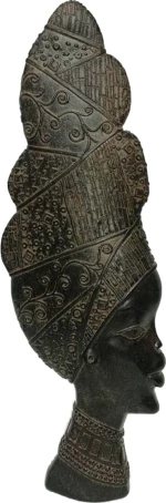 InTheBox Διακοσμητική Προτομή Πολυρητίνης Jabari 15x5x42cm