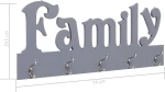 Κρεμάστρα Τοίχου Family Ξύλινη 29.5cm