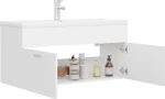 vidaXL 3071297 Πάγκος με Νιπτήρα 100x38.5x46cm Λευκός