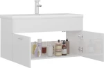 vidaXL 3071294 Πάγκος με Νιπτήρα 90x38.5x46cm Λευκός