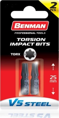 Μύτες Torx T20X25Mm Benman 2 Τεμ