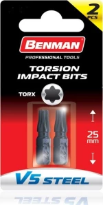 Μύτες Torx T20X25Mm Benman 2 Τεμ