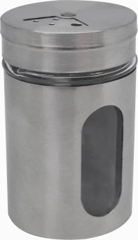 Σετ 24 Τεμ Αλατοπιπερα Inox Με Γυαλι 5X5X8,2Εκ Ankor