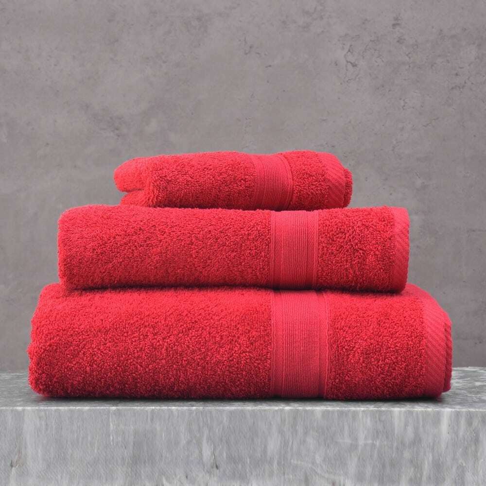 Rythmos Πετσέτα Σώματος Illusion 100x150 Κόκκινο