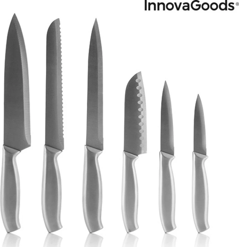 InnovaGoods Spartan Μαχαίρια Σετ με Βάση V0101225 6τμχ