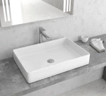 Karag LT2174 Επικαθήμενος Νιπτήρας Πορσελάνης 60.5x40.5cm Λευκός