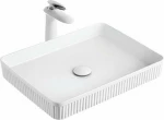 Gloria Sonar Επικαθήμενος Νιπτήρας Πορσελάνης 50x38cm Λευκός