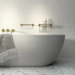 Geesa Nemox Ράγα Μπάνιου Μονή Επιτοίχια Gold Brushed