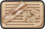Pebbly Επιφάνεια Κοπής + Σερβιρίσματος από Bamboo 28 x 18 cm Black