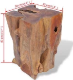 Σκαμπό από Μασίφ Ξύλο Teak