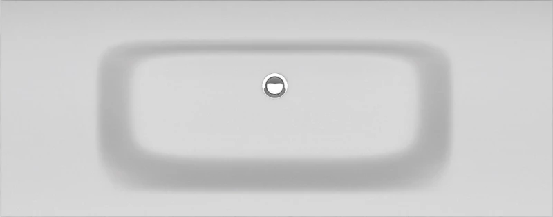 Karag Eloise 120 Ένθετος Νιπτήρας Πορσελάνης 120x46cm Λευκός
