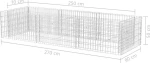 Συρματοκιβώτιο Γλάστρα 270x90x50cm από Χάλυβα 142556