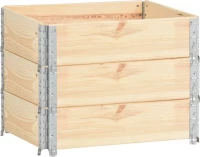 Κολάρα Παλέτας από Μασίφ Ξύλο Πεύκου 60x80cm 3τμχ 310049