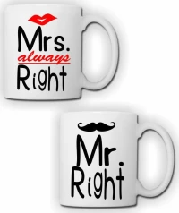 Mr & Mrs Always Right Κούπα